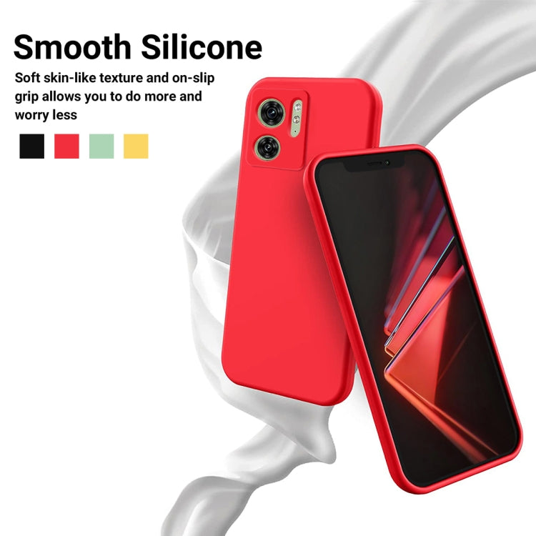 For Motorola Edge 2023 Solid Color Liquid Silicone Dropproof Full Coverage Phone Case(Red)