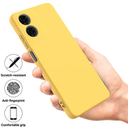 For Motorola Moto E14 Solid Color Liquid Silicone Dropproof Full Coverage Phone Case(Yellow)