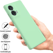 For Motorola S50 Neo Solid Color Liquid Silicone Dropproof Full Coverage Phone Case(Green)