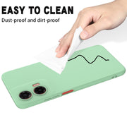 For Motorola Moto G35 Solid Color Liquid Silicone Dropproof Full Coverage Phone Case(Green)
