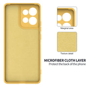 For Motorola Moto G75 Solid Color Liquid Silicone Dropproof Full Coverage Phone Case(Yellow)
