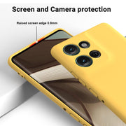 For Motorola Moto G Play 2025 Solid Color Liquid Silicone Dropproof Full Coverage Phone Case(Yellow)