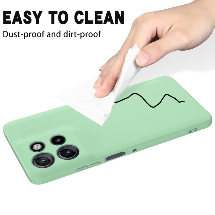 For Motorola Moto G Power 2025 Solid Color Liquid Silicone Dropproof Full Coverage Phone Case(Green)