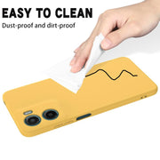 For Motorola Moto G05 / E15 Solid Color Liquid Silicone Dropproof Full Coverage Phone Case(Yellow)