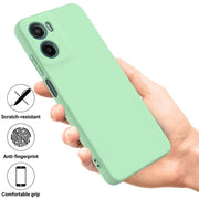 For Motorola Moto G05 / E15 Solid Color Liquid Silicone Dropproof Full Coverage Phone Case(Green)