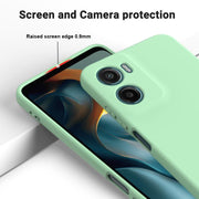 For Motorola Moto G05 / E15 Solid Color Liquid Silicone Dropproof Full Coverage Phone Case(Green)