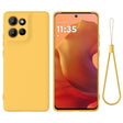 For Motorola Moto G15 Power Solid Color Liquid Silicone Dropproof Full Coverage Phone Case(Yellow) - free shipping - PMC TechLife - Order now!
