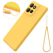 For Motorola Moto G15 Power Solid Color Liquid Silicone Dropproof Full Coverage Phone Case(Yellow)