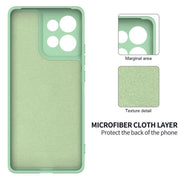 For Motorola Moto G15 Power Solid Color Liquid Silicone Dropproof Full Coverage Phone Case(Green)