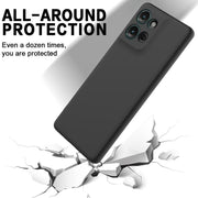 For Motorola Moto G 2025 Solid Color Liquid Silicone Dropproof Full Coverage Phone Case(Black)