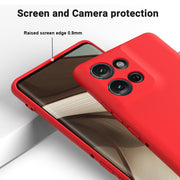 For Motorola Moto G 2025 Solid Color Liquid Silicone Dropproof Full Coverage Phone Case(Red)