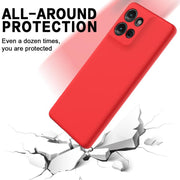 For Motorola Moto G 2025 Solid Color Liquid Silicone Dropproof Full Coverage Phone Case(Red)