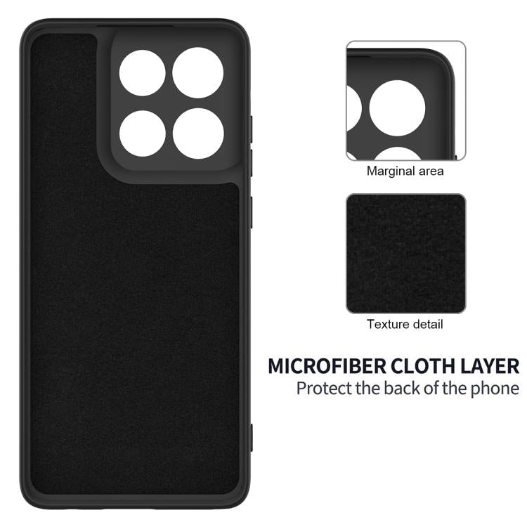 For Motorola Moto G Stylus 5G 2025 Solid Color Liquid Silicone Dropproof Full Coverage Phone Case(Black)