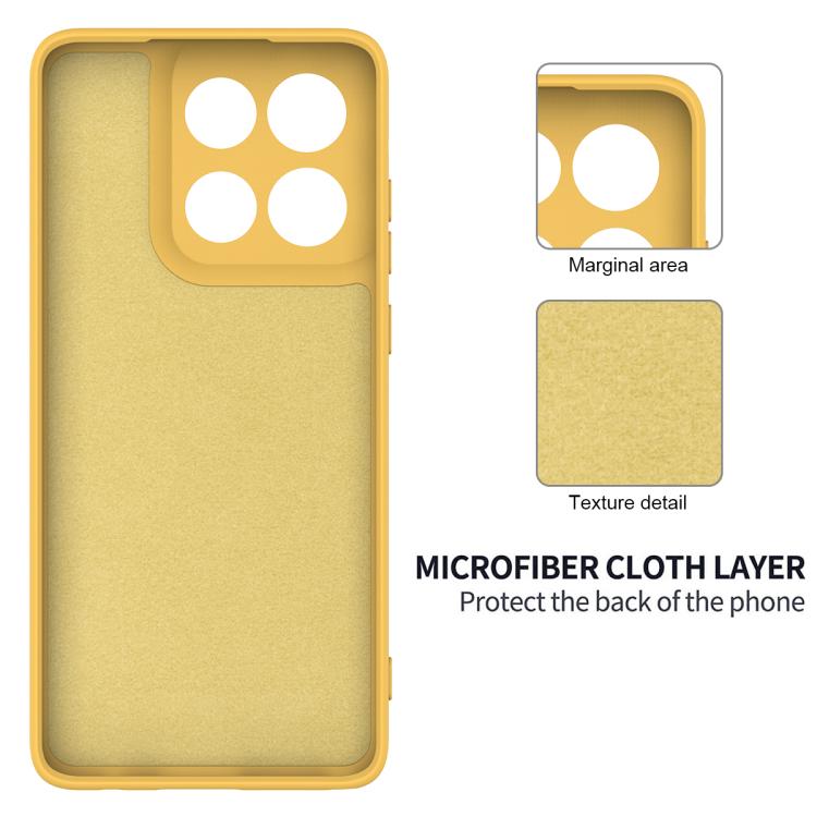 For Motorola Moto G Stylus 5G 2025 Solid Color Liquid Silicone Dropproof Full Coverage Phone Case(Yellow)