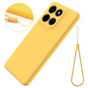 For Motorola Moto G Stylus 5G 2025 Solid Color Liquid Silicone Dropproof Full Coverage Phone Case(Yellow)