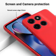 For Motorola Moto G Stylus 5G 2025 Solid Color Liquid Silicone Dropproof Full Coverage Phone Case(Red)