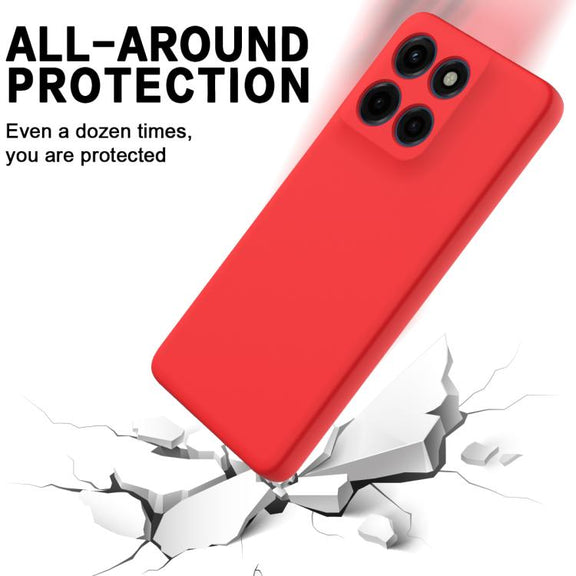 For Motorola Moto G Stylus 5G 2025 Solid Color Liquid Silicone Dropproof Full Coverage Phone Case(Red)
