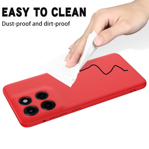 For Motorola Moto G Stylus 5G 2025 Solid Color Liquid Silicone Dropproof Full Coverage Phone Case(Red)
