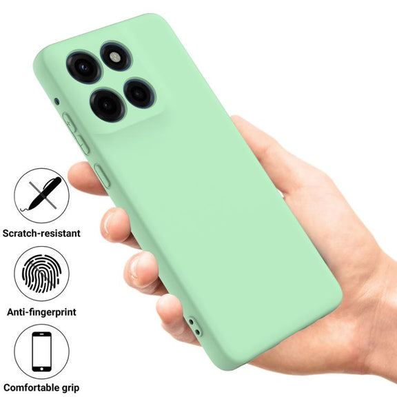 For Motorola Moto G Stylus 5G 2025 Solid Color Liquid Silicone Dropproof Full Coverage Phone Case(Green)