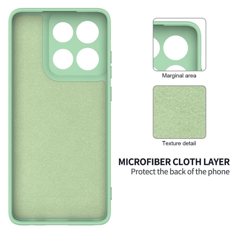 For Motorola Moto G Stylus 5G 2025 Solid Color Liquid Silicone Dropproof Full Coverage Phone Case(Green)