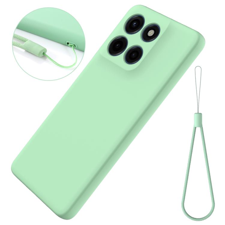 For Motorola Moto G Stylus 5G 2025 Solid Color Liquid Silicone Dropproof Full Coverage Phone Case(Green)