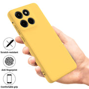For Motorola Edge 60 Stylus Solid Color Liquid Silicone Dropproof Full Coverage Phone Case(Yellow)
