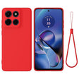 For Motorola Edge 60 Stylus Solid Color Liquid Silicone Dropproof Full Coverage Phone Case(Red) - free shipping - PMC TechLife - Order now!