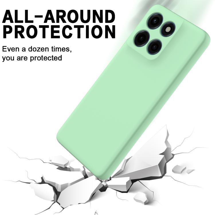 For Motorola Edge 60 Stylus Solid Color Liquid Silicone Dropproof Full Coverage Phone Case(Green)