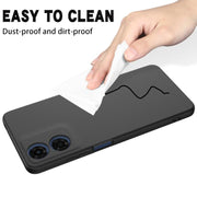 For Motorola Moto G04S 4G / E14 4G Solid Color Liquid Silicone Dropproof Full Coverage Phone Case(Black)