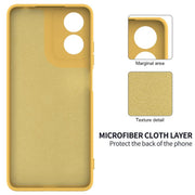 For Motorola Moto G04S 4G / E14 4G Solid Color Liquid Silicone Dropproof Full Coverage Phone Case(Yellow)