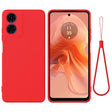 For Motorola Moto G04S 4G / E14 4G Solid Color Liquid Silicone Dropproof Full Coverage Phone Case(Red) - free shipping - PMC TechLife - Order now!