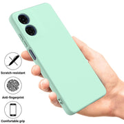 For Motorola Moto G04S 4G / E14 4G Solid Color Liquid Silicone Dropproof Full Coverage Phone Case(Green)