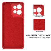 For Motorola Moto G56 5G Solid Color Liquid Silicone Dropproof Full Coverage Phone Case(Red)