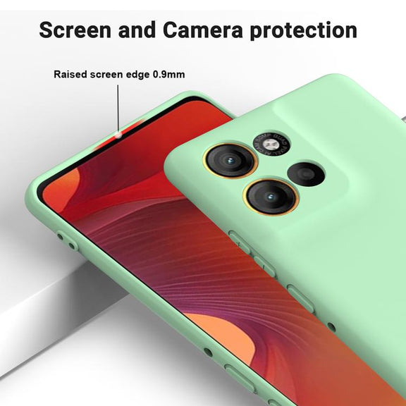 For Motorola Moto G56 5G Solid Color Liquid Silicone Dropproof Full Coverage Phone Case(Green)