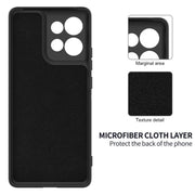 For Motorola Moto G86 5G Solid Color Liquid Silicone Dropproof Full Coverage Phone Case(Black)