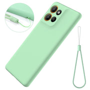 For Motorola Moto G86 5G Solid Color Liquid Silicone Dropproof Full Coverage Phone Case(Green)