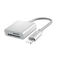 Yesido GS11 2 in 1 Multi-Function TF Card + SD Card to 8 Pin Converter Adapter(White) - free shipping - PMC TechLife - Order now!