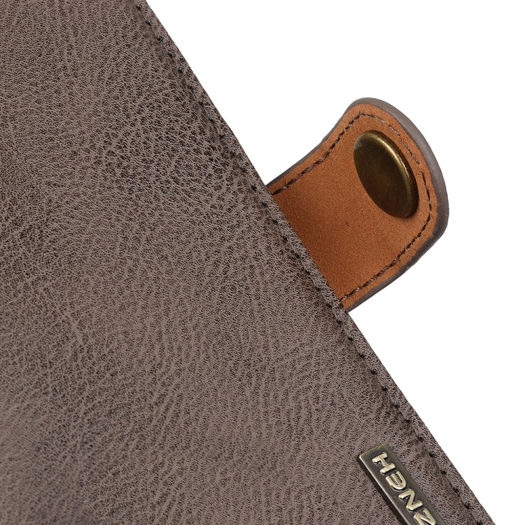 For OPPO Reno11 5G Global KHAZNEH Cowhide Texture Flip Leather Phone Case(Khaki)