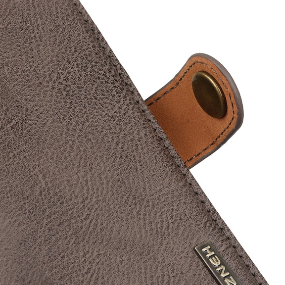 For OPPO Reno11 5G Global KHAZNEH Cowhide Texture Flip Leather Phone Case(Khaki)