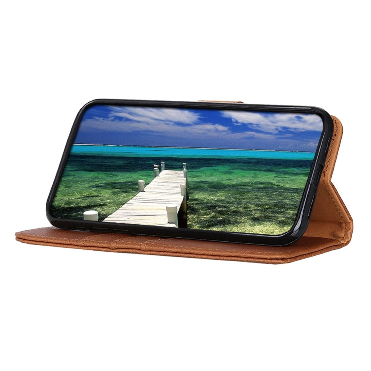For Xiaomi 14 KHAZNEH Cowhide Texture Flip Leather Phone Case(Brown)