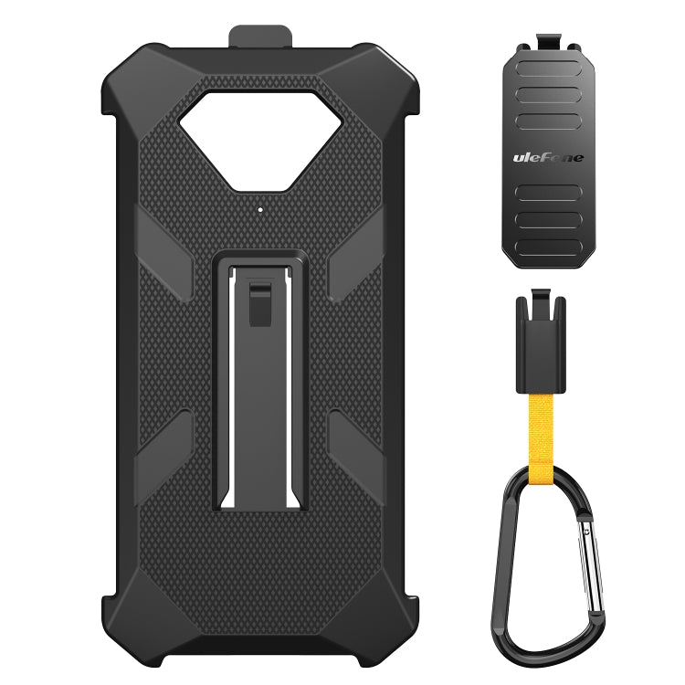 For Ulefone Armor X13 Ulefone Back Clip Phone Case with Carabiner(Black)