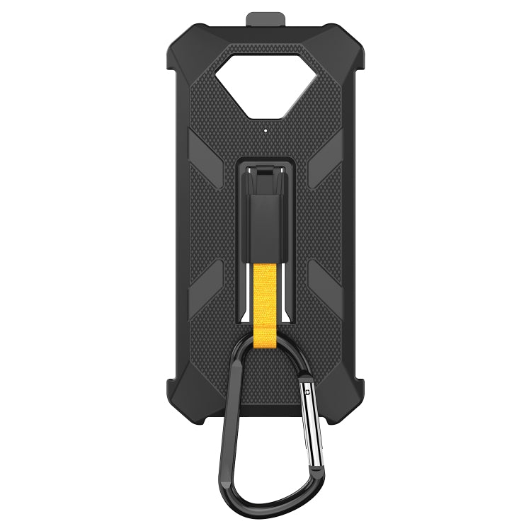 For Ulefone Armor X13 Ulefone Back Clip Phone Case with Carabiner(Black)