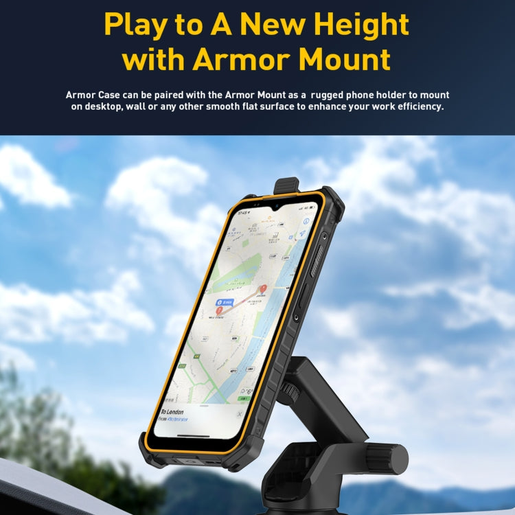 For Ulefone Armor X13 Ulefone Back Clip Phone Case with Carabiner(Black)