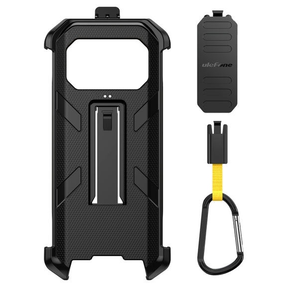 For Ulefone Armor 27 / 27 Pro / 27T / 27T Pro Ulefone Back Clip Phone Case with Carabiner(Black)