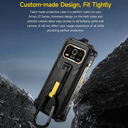 For Ulefone Armor 27 / 27 Pro / 27T / 27T Pro Ulefone Back Clip Phone Case with Carabiner(Black)