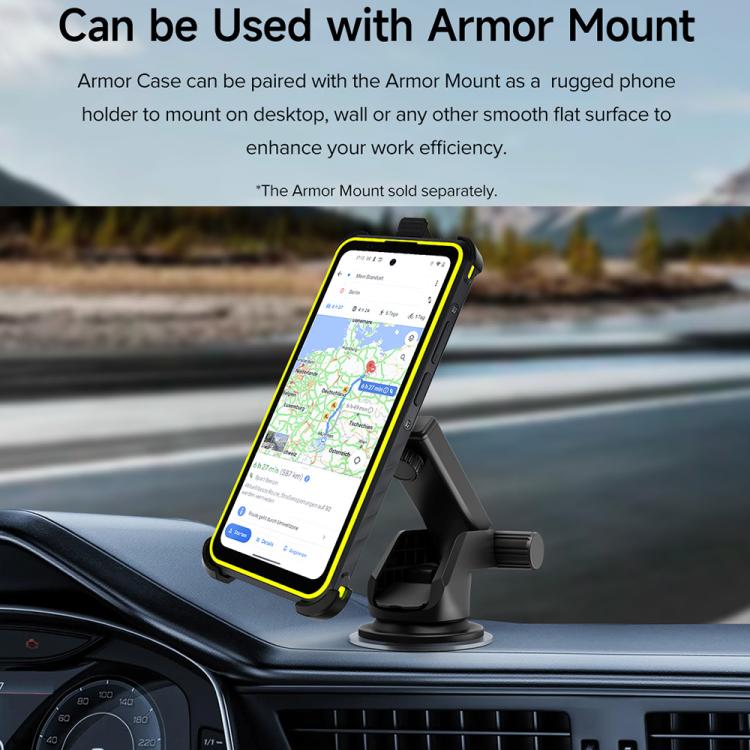 For Ulefone Armor X31 / X31 Pro Ulefone Back Clip Phone Case with Carabiner(Black)