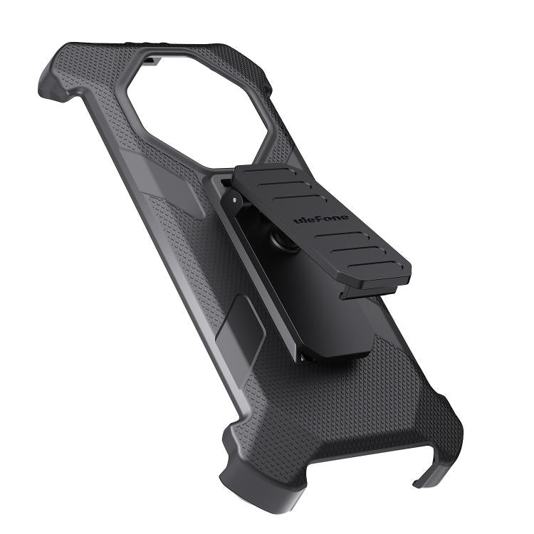 For Ulefone Armor X16 / X16 Pro Ulefone Back Clip Phone Case with Carabiner(Black)