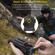 For Ulefone Armor X16 / X16 Pro Ulefone Back Clip Phone Case with Carabiner(Black)