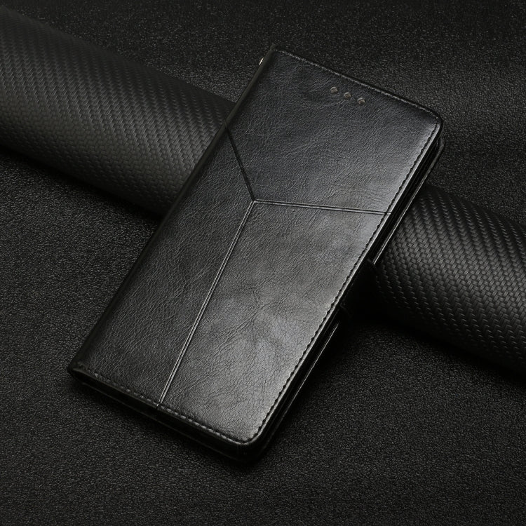 For iPhone 16 Pro HT01 Y-shaped Pattern Flip Leather Phone Case(Black)