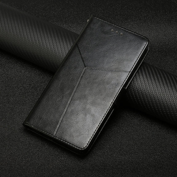 For iPhone 16 Pro HT01 Y-shaped Pattern Flip Leather Phone Case(Black)